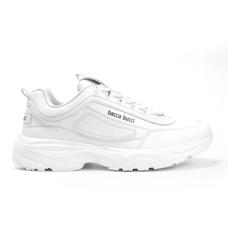 باكا بوتشي أحذية رياضية بيضاء للرجال